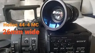 Helios 44-4 MC with focal reducer & wide angle adapter - now 26mm wide