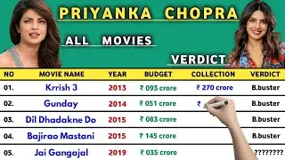 Priyanka Chopra All Hits and Flops Movies ll Priyanka Chopra All Movies List 2024