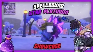 [ACA:NU] THE BEST Obtainable STAND WITH Spells + OP Damage (SPELLBOUND STAR PLATINUM SHOWCASE)