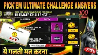 HOW TO COMPLETE PICK'EM CHALLENGE EVENT |PICK'EM ULTIMATE CHALLENGE EVENT ANSWERS |  FFIC 2021