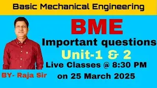 Important questions of BME for Mid term & RTU Exam