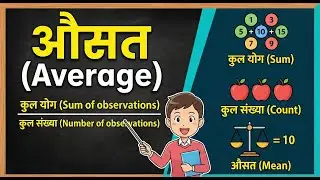 Average Maths Hindi | औसत का सूत्र और सवाल | Average Formula & Basic Concepts Explained