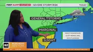 First Alert Weather: Yellow Alert for afternoon thunderstorms