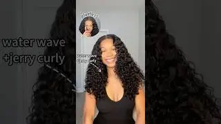 Pre-everything Frontal wig waterwave+Jerry curly. more discount enter @UNice01 shop #wigs