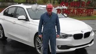 2015 BMW 328I - HOW TO REMOVE REAR TIRE (MUST SEE THIS)