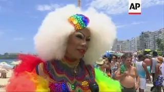 Thousands celebrate Gay Pride in Rio
