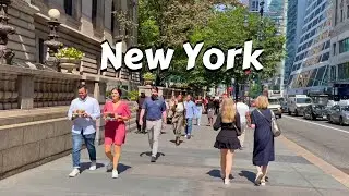 Manhattan 4k Walk - 86&deg;f Sunny Morning Walking Tour In New York City