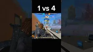 1 vs 4 epic clutch gameplay #freefire #ff #foryou