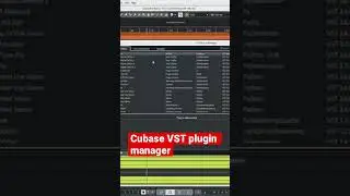 Cubase VST plugin manager (#shorts)