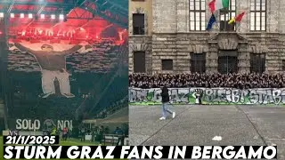 STURM GRAZ FANS IN BERGAMO || Atalanta vs SK Sturm Graz 21/1/2025