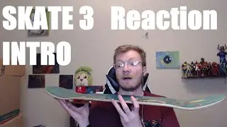 Skateboarding fan watches the Skate 3 intro