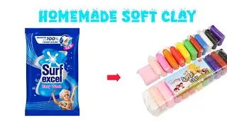 घर पर बनाय soft clay Homemade clay | homemade super clay |Diy soft clay #clay #diy #homemade