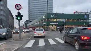 Tagensvej Street and Vesterbrogade Street in Copenhagen || Driving In Copenhagen