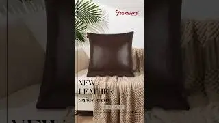 Bring Luxury To Any Room With Beautiful Leather Cushion Cover.