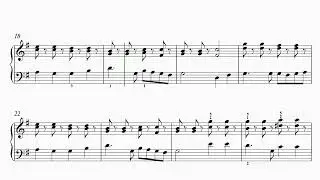 Once In David's Royal City - Intermediate Piano Arrangement No. 2 - 9600 pts.