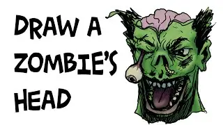 How To Draw a Zombie head