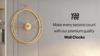Vaaree's Stylish Tick-Tock: Elevate Your Home d&eacute;cor!