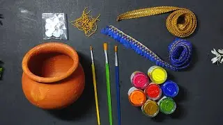 Easy Matki Decoration Ideas/Diy Pot Painting Ideas /Clay Pot Crafts /Janmastami Decoration Ideas