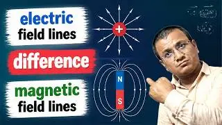 difference between electric field lines and magnetic field lines class 12