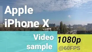 Apple iPhone X 1080p at 60fps video sample