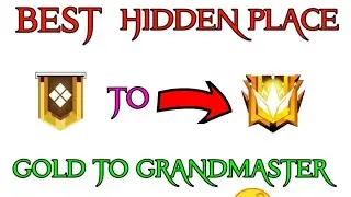 IN 2 DAYS GOLD TO GRANDMASTER HIDDEN PLACES IN FREE FIRE RANK PUSHING#short