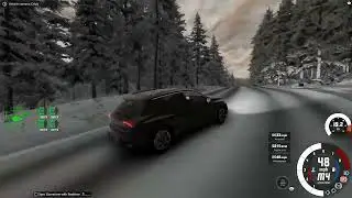 Snow drifting in the Cherrier FCV Tograc (BeamNG)