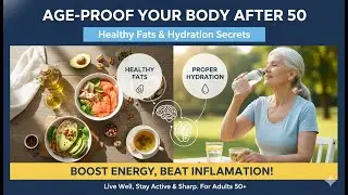 Daily Energy Tips for Adults Over 50 |  Healthy Fats & Smart Hydration