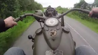 Harley Davidson WLA WW2 1943 my last ride out, goodbye my friend