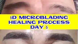 6D MICROBLADING HEALING PROCESS DAY 6 | #MHYKEE
