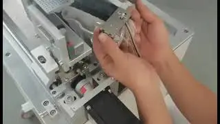 3. How to change the fixture of semi automatic wire flag labeling machine