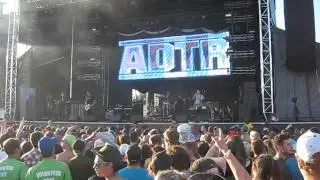A Day To Remember Live @ Boonstock 2012 is that a topless girl on the budweiser stage?
