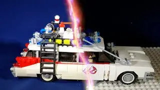 Обзор, сравнение и демонстрация машинки Lego Ghostbusters Ecto-1 v2 MOC
