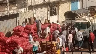My new block Hyderabad wholesale market pyaj holsale pyaj market Hyderabad