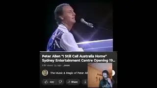 PETER ALLEN- I STILL CALL AUSTRALIA HOME(1983) 💜🖤INDEPENDENT ARTIST REACTS