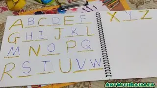 Missing Letters A to Z 🔤 |ABC Missing Alphabet Practice for Kids|Fun Learning Activity|ArtWithRajalb