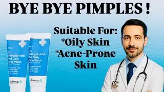 THE DERMA CO. 1% Salicylic Acid Gel Face Wash with Salicylic Acid & Witch Hazel | #acne #pimple |