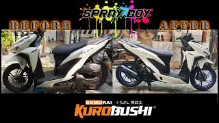 HONDA CLICK 150i RESTORATION AND REPAINT USING SAMURAI PAINT