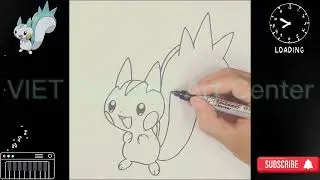 How to draw POKEMON Pachirisu step by step