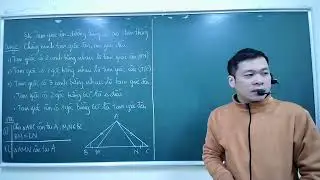 Toán 7 Bài 16 Tam giác cân Đường trung trực của đoạn thẳng Buổi 2 Phần 1