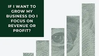 If I want to grow my business do I focus on Revenue or Profit?