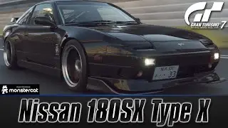 Gran Turismo 7 - Nissan 180SX Type X | CUSTOMIZATION | FULLY UPGRADED | 90s ANTI-LAG SR20DET