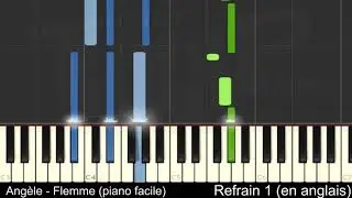 Ang&egrave;le - Flemme (piano facile)