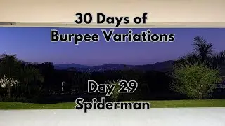 Day 29 - 30 Days of Burpee Variations - Spiderman Burpee