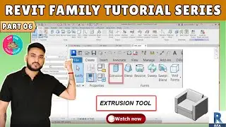 #06 Revit Family Tutorial for Beginners: Extrusion Tool Explained!
