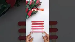 DIY Earring Holder 🤩 DIY Popsicle Sticks Earring Holder | Popsicle Sticks Craft Ideas | #shorts #diy