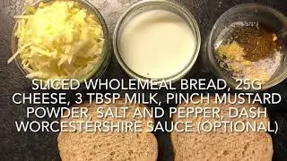 Welsh rarebit - Heat transfer - radiation (grill)