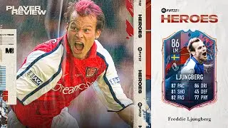 FIFA 22 FUT HEROES LJUNGBERG REVIEW | 86 HEROES LJUNGBERG PLAYER REVIEW | FIFA 22 ULTIMATE TEAM