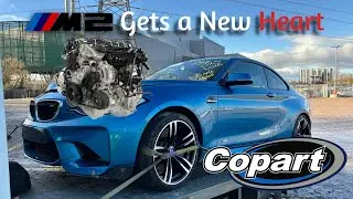 Copart BMW M2 Rebuild Part 3 - Engine Swap