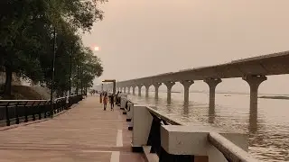 Patna River Front a small journey. . . . . #Bihar #Patna #Riverfront #Evening