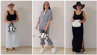 Black and white summer outfits for all age